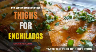 Perfectly Simmered Chicken Thighs for Enchiladas: Timing Tips & Tricks
