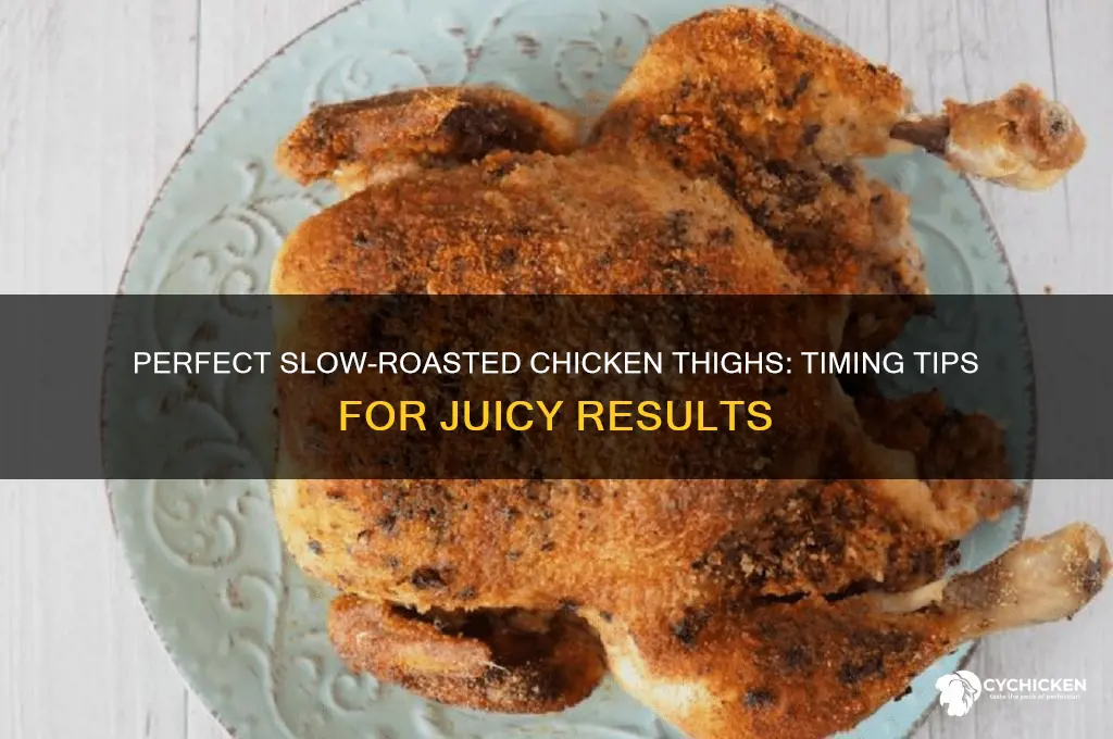 how long to slow roast chicken thighs