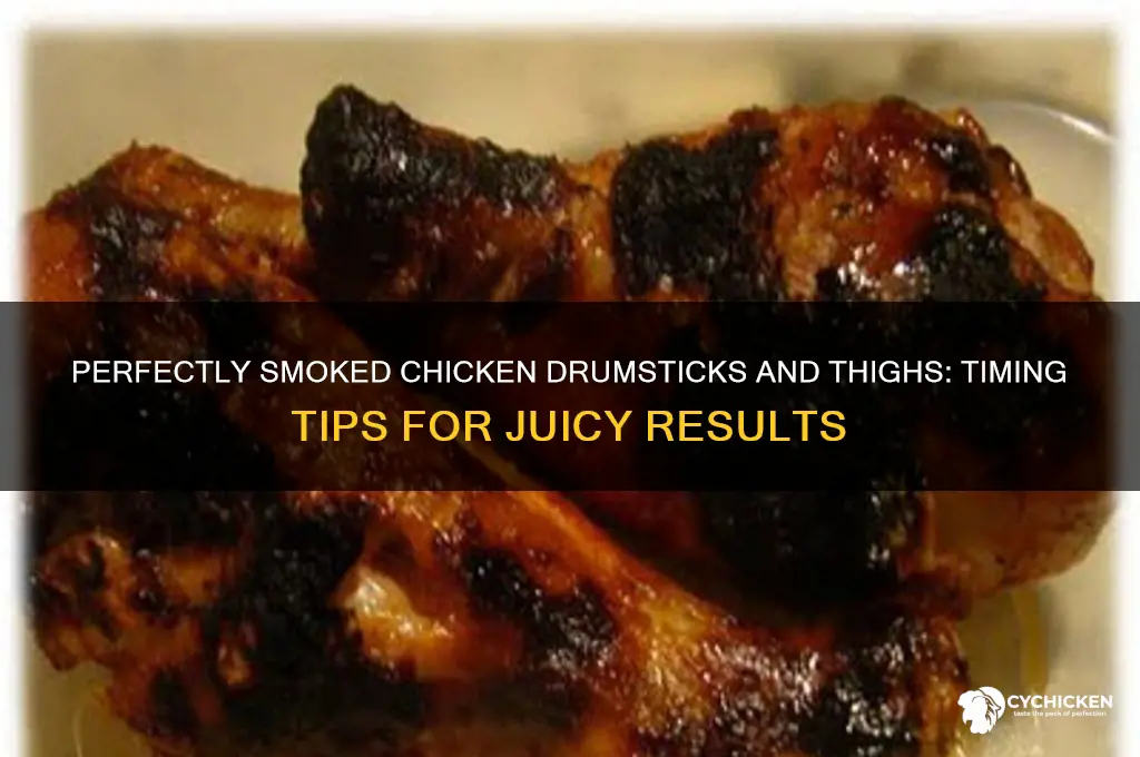 how long to smoke chicken drumsticks and thighs