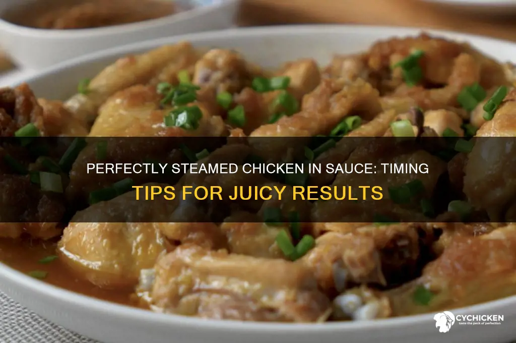how long to steam chicken in sauce