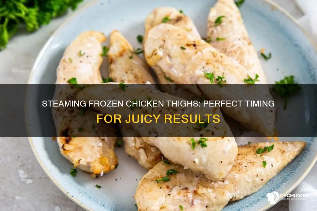 how long to steam frozen chicken thighs