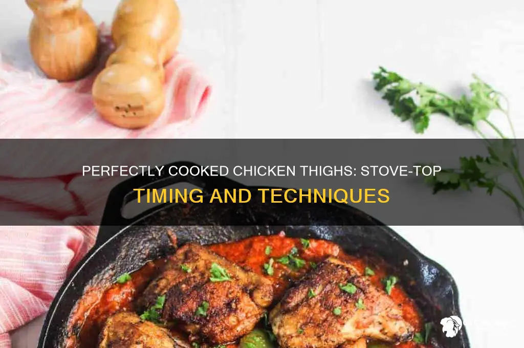 how long to stove top cook chicken thighs