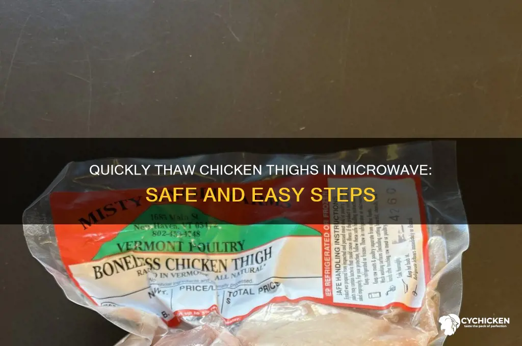 how long to thaw chicken thighs in microwave