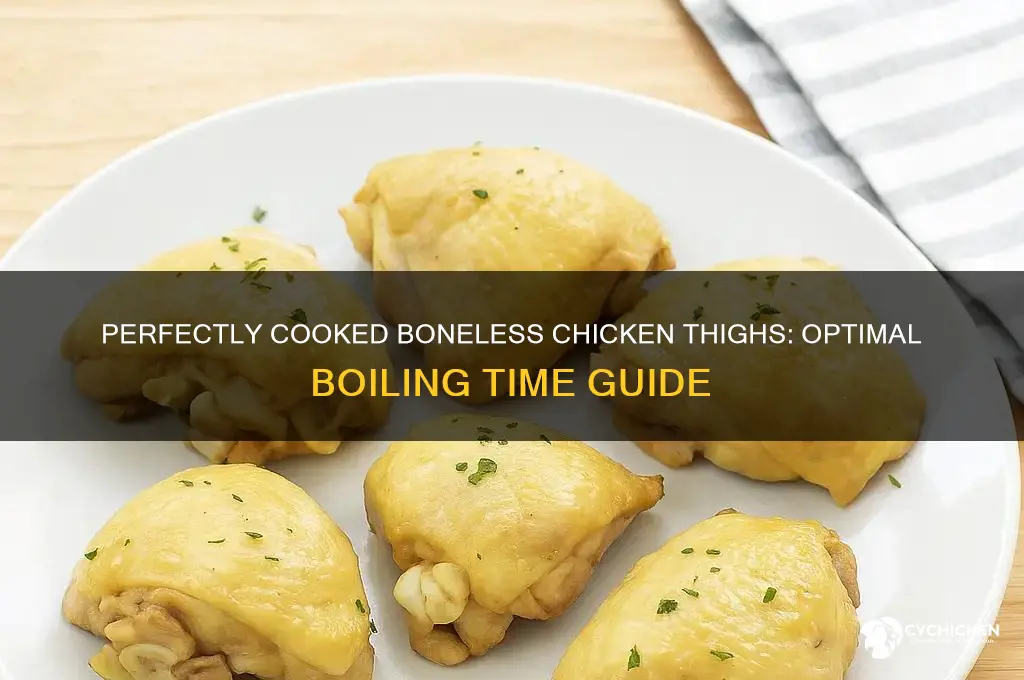 how long to you boil boneless chicken thighs