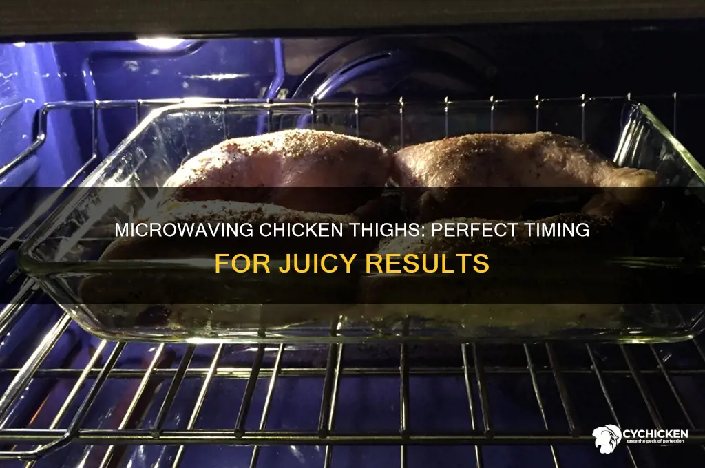 how long would you microwave 2 chicken thighs