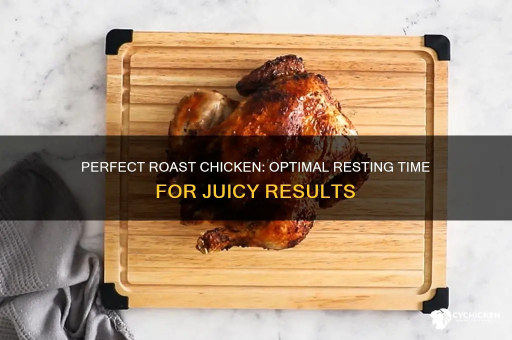 how longto let a chicken rest after roassting