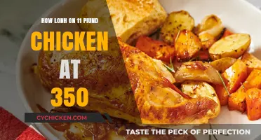 Perfectly Roasted 11-Pound Chicken: Cooking Time at 350°F