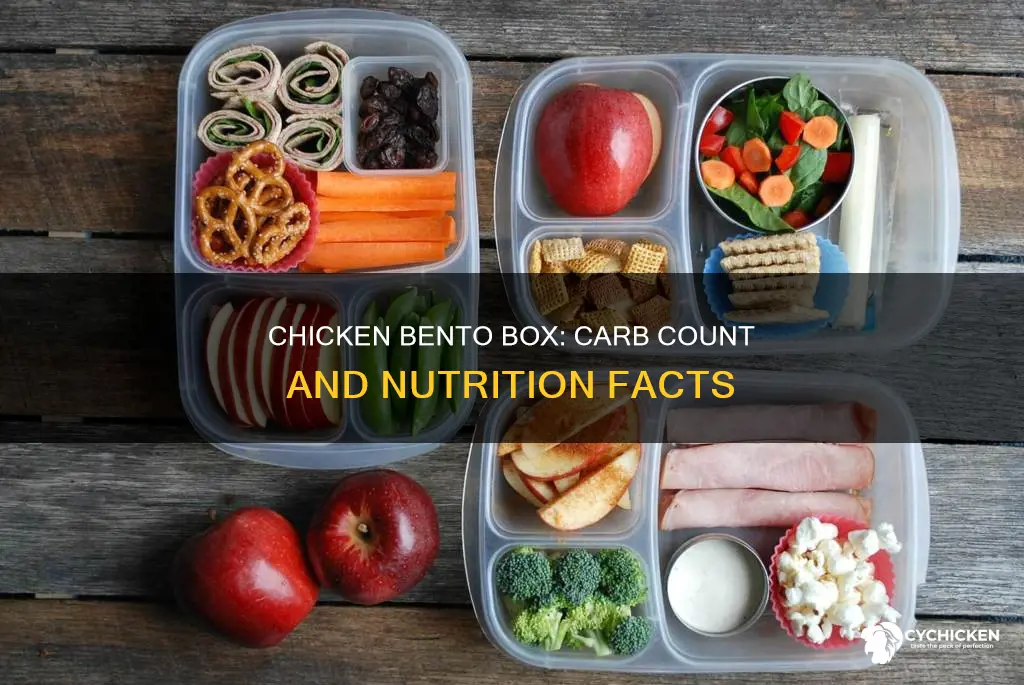 how m any carbs are in a chicken bento box