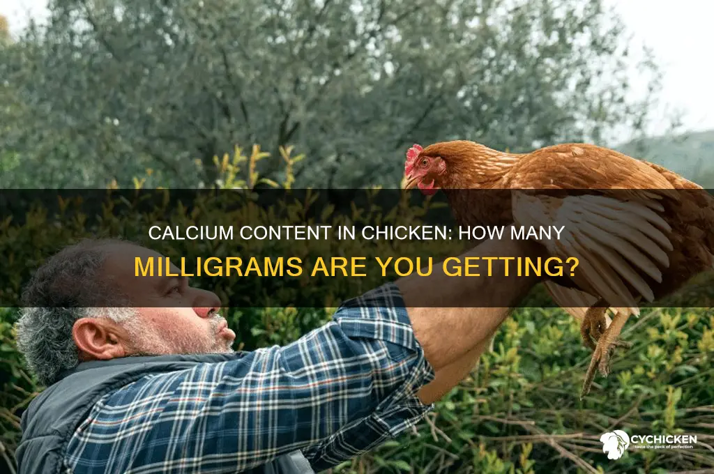 how mang mg of calcium i sin chicken