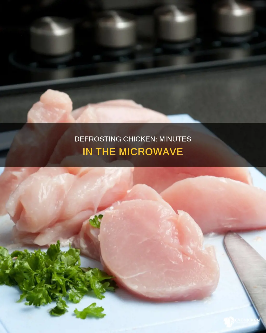 how mant mjnutes in the microwave to defeost chicken