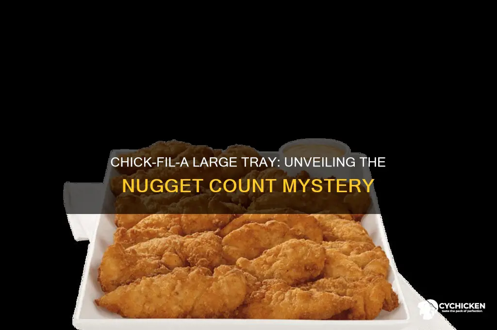 how mant nuggets are in a chick-fil-a large tray