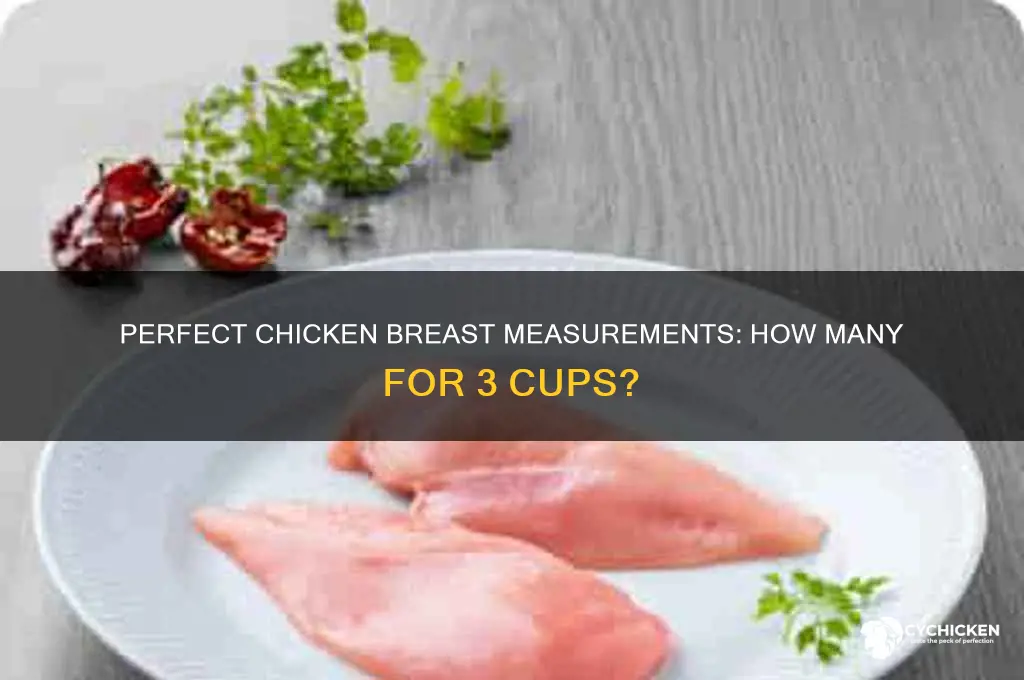 how manty chicken breats for 3 cups