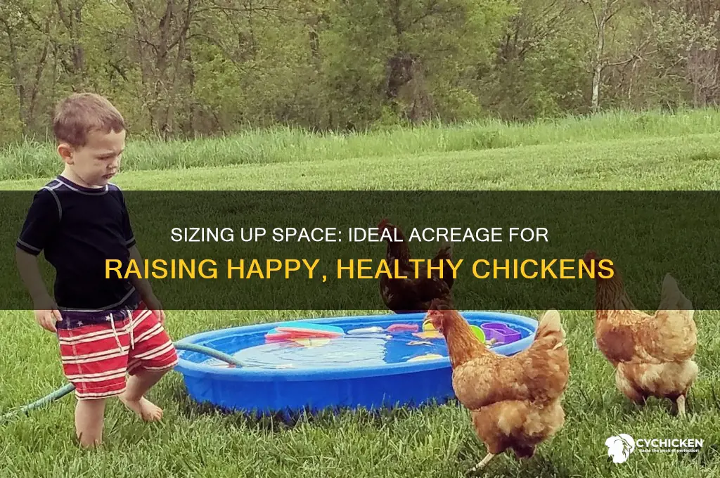 how many acres does a chicken need