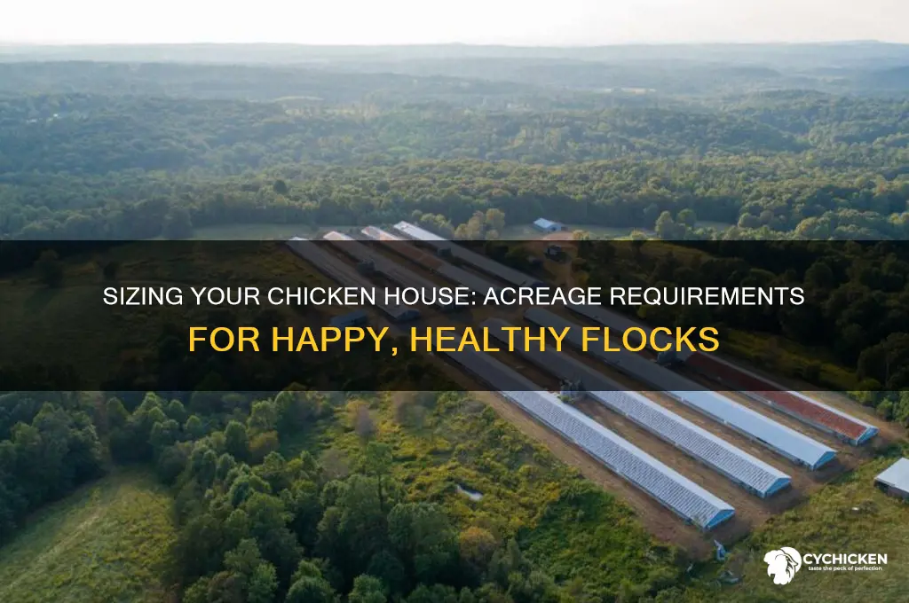 how many acres for a chicken house