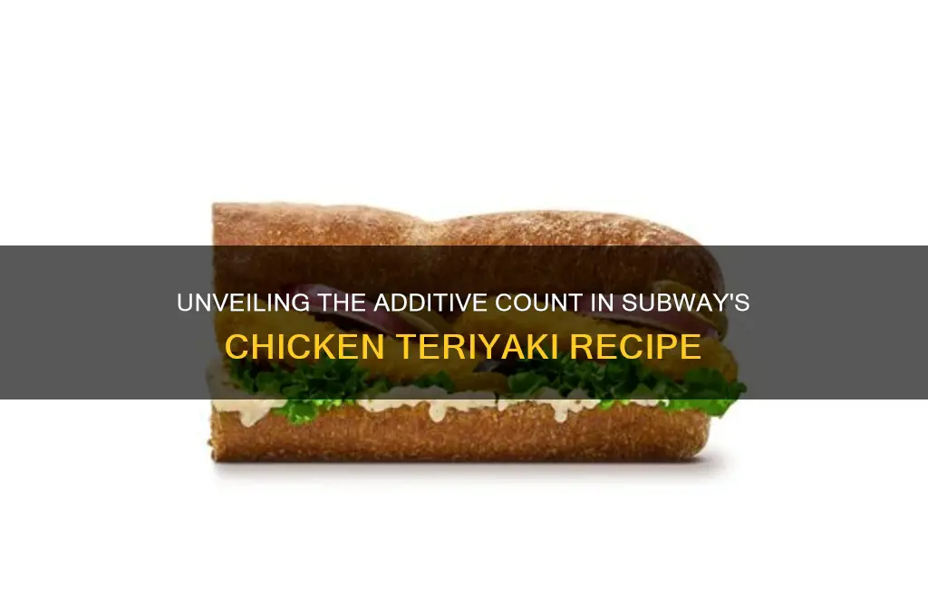 how many additive in subway chicken teriyaki