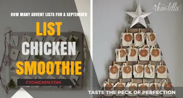 Advent Lists for Chicken Smoothies: September Edition