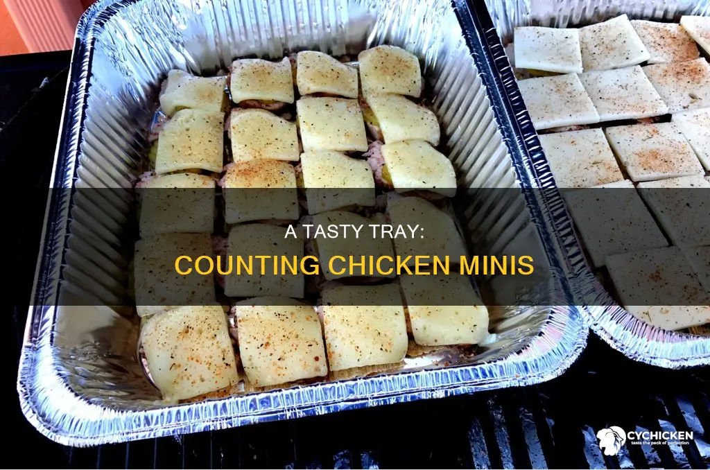 how many are in a tray of chicken minis