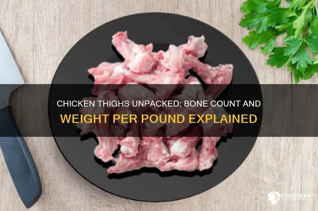 how many bone in chicken thighs in a pound