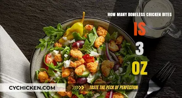 Measuring Boneless Chicken Bites: How Many Fit in 3 Ounces?