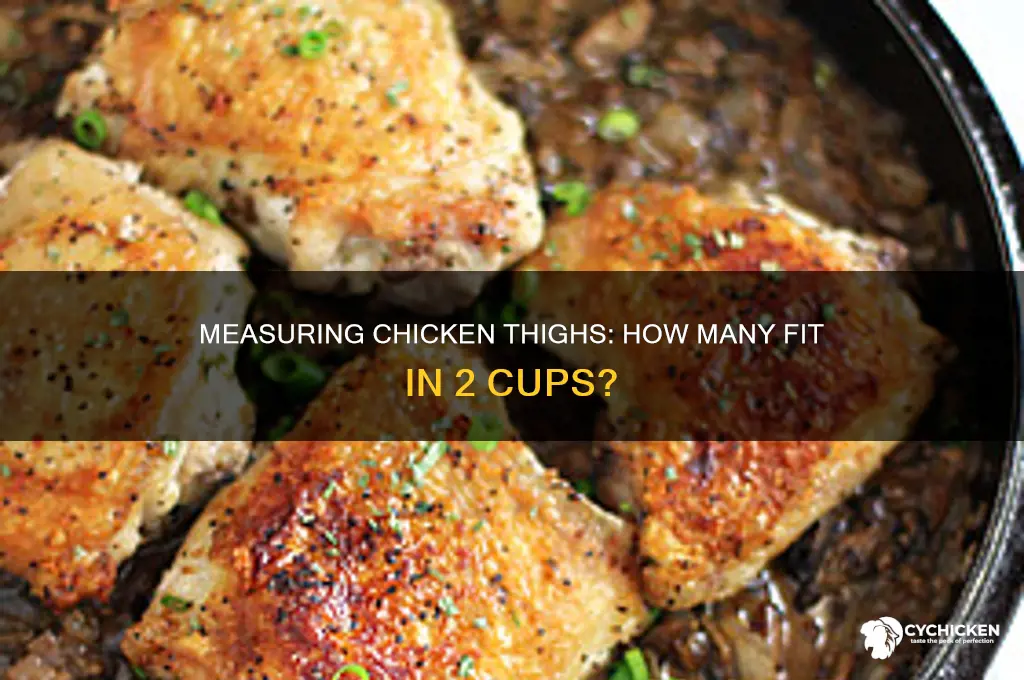 how many boneless skinless chicken thighs in 2 cups