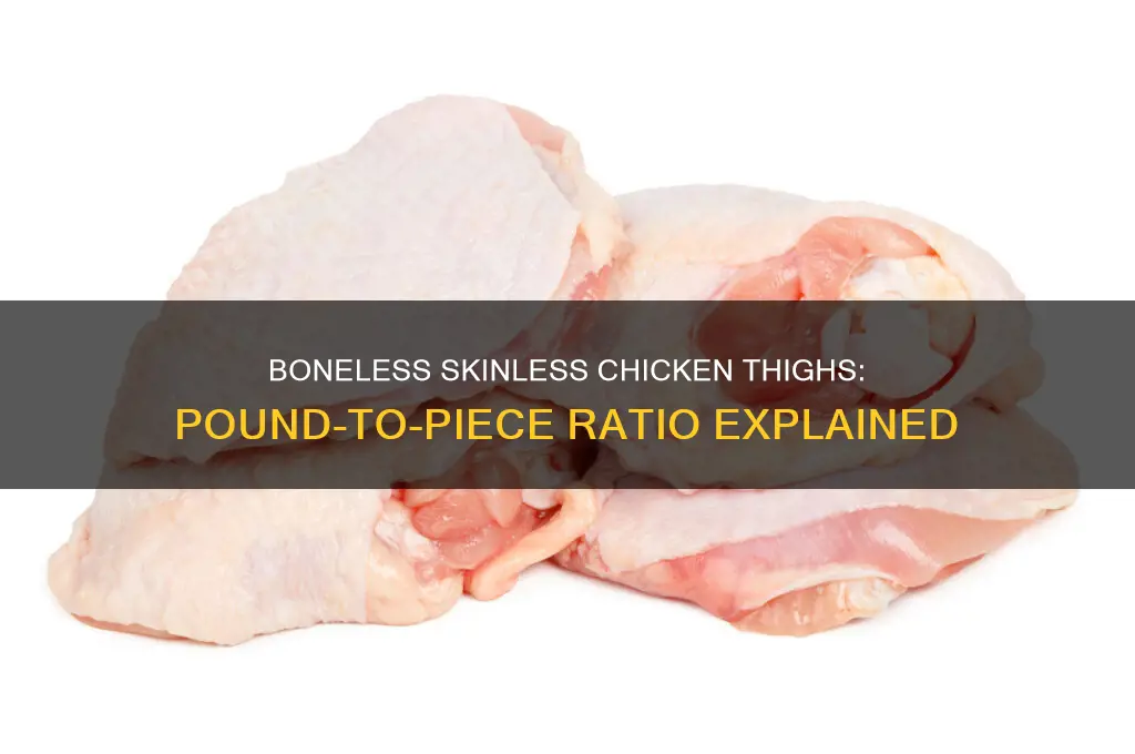 how many boneless skinless chicken thighs in a pound