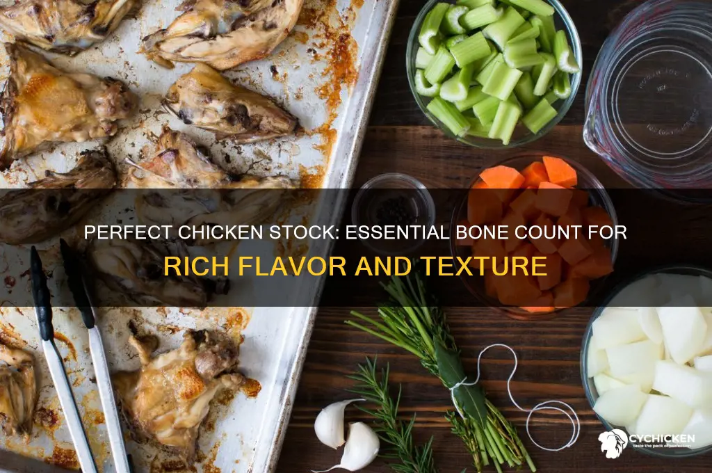 how many bones needed for chicken stock