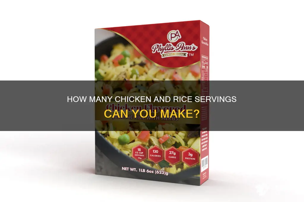 how many bounds a chicken with rice