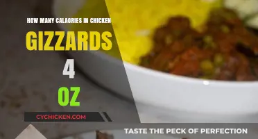 Calories in Chicken Gizzards: 4 oz Nutritional Breakdown