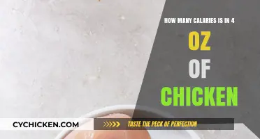 Calories in Chicken: 4 oz Portion Size
