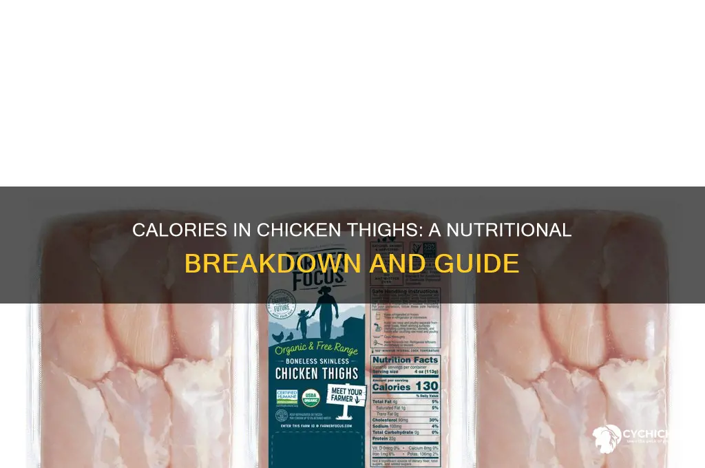 how many caliores in chicken thighs