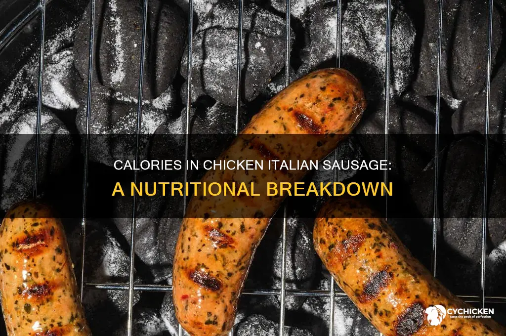 how many caliors in chicken itiaal sauage
