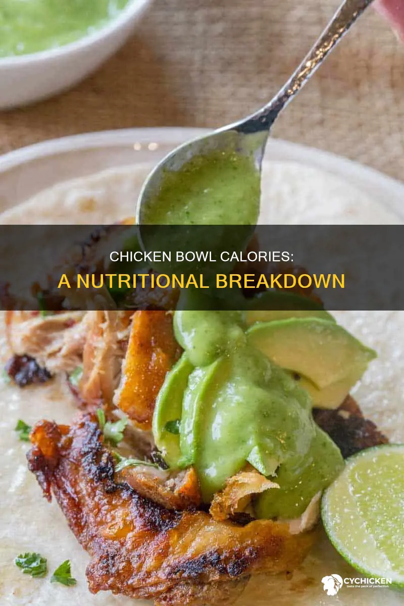how many calrioes are inpollo loco double chicken bowl