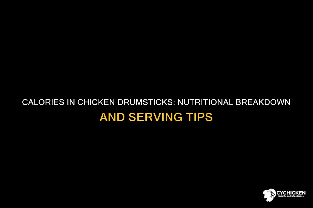 how many cals in a chicken drumstick