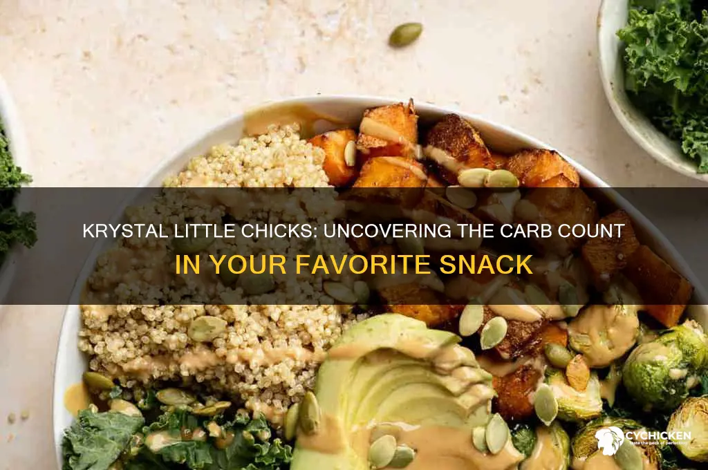 how many carb in krystal little chicks
