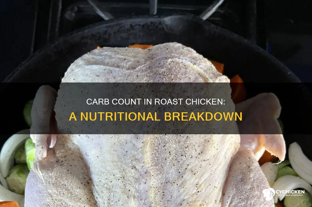 how many carb in roast chicken