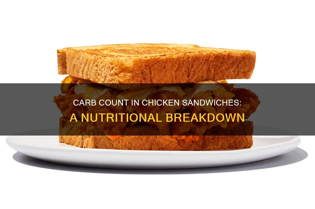 how many carbohydrates are in a chicken sandwich