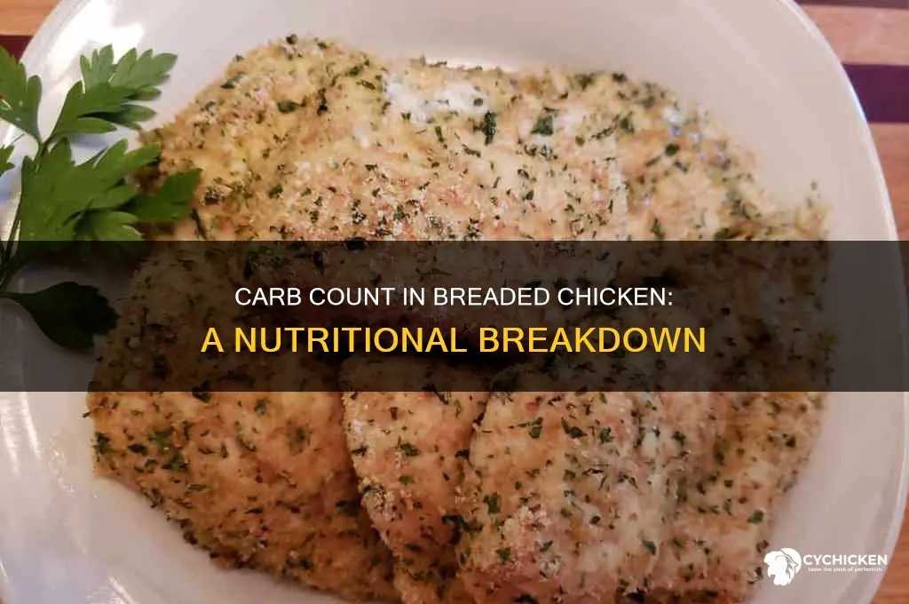 how many carbohydrates are in breaded chicken