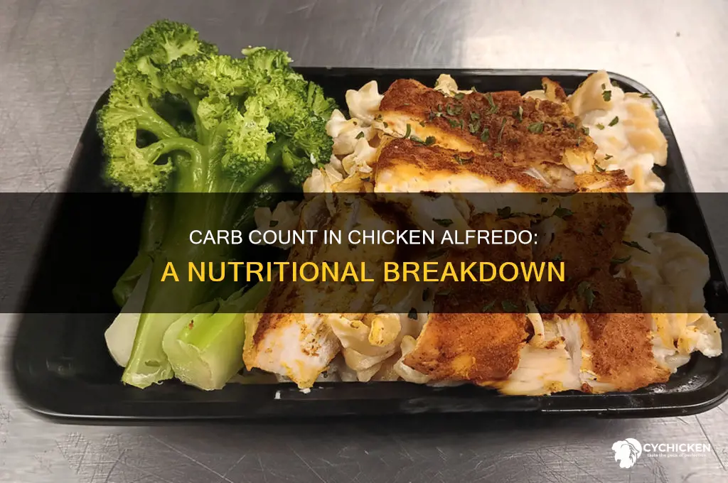how many carbohydrates are in chicken alfredo