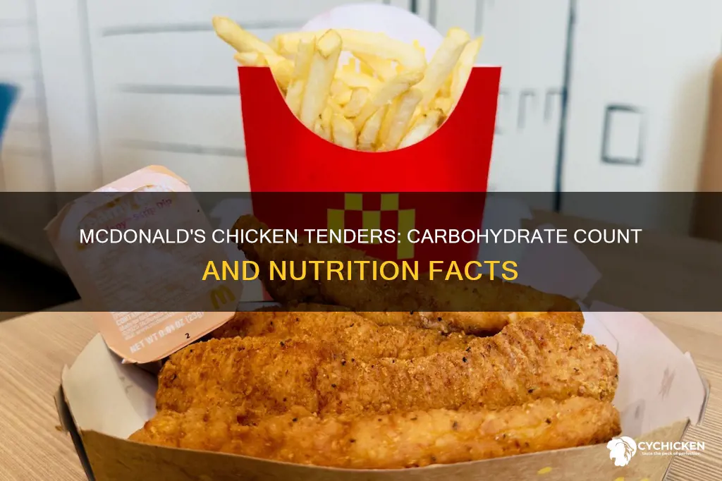 how many carbohydrates are in mcdonald