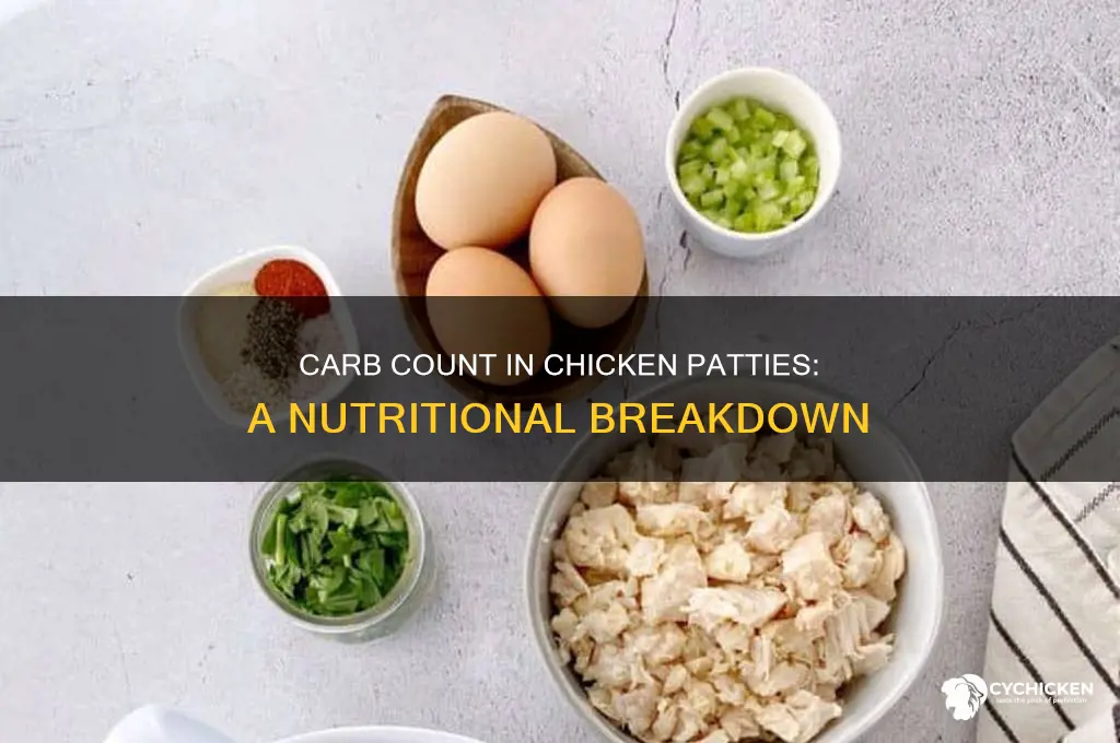 how many carbohydrates in a chicken patty