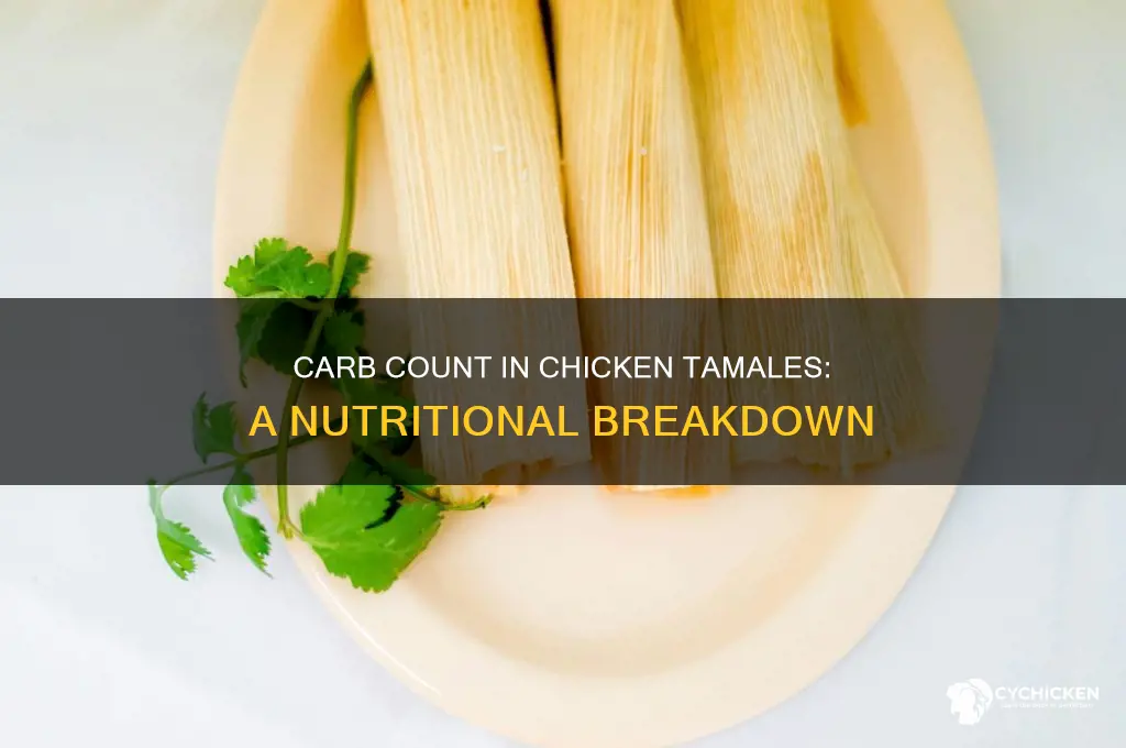 how many carbohydrates in a chicken tamale