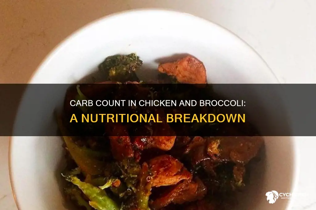 how many carbohydrates in chicken and broccoli