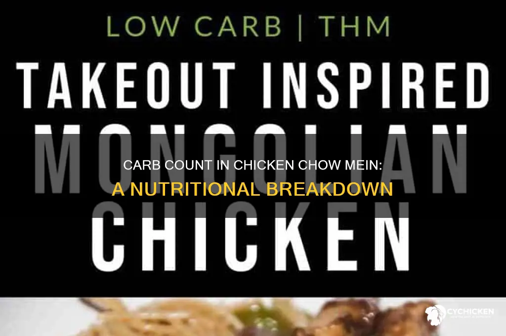 how many carbohydrates in chicken chow mein
