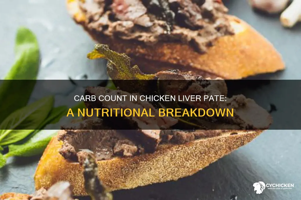 how many carbohydrates in chicken liver pate