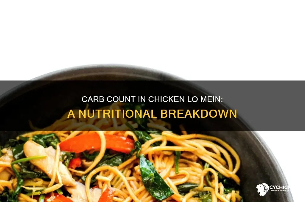 how many carbohydrates in chicken lo mein