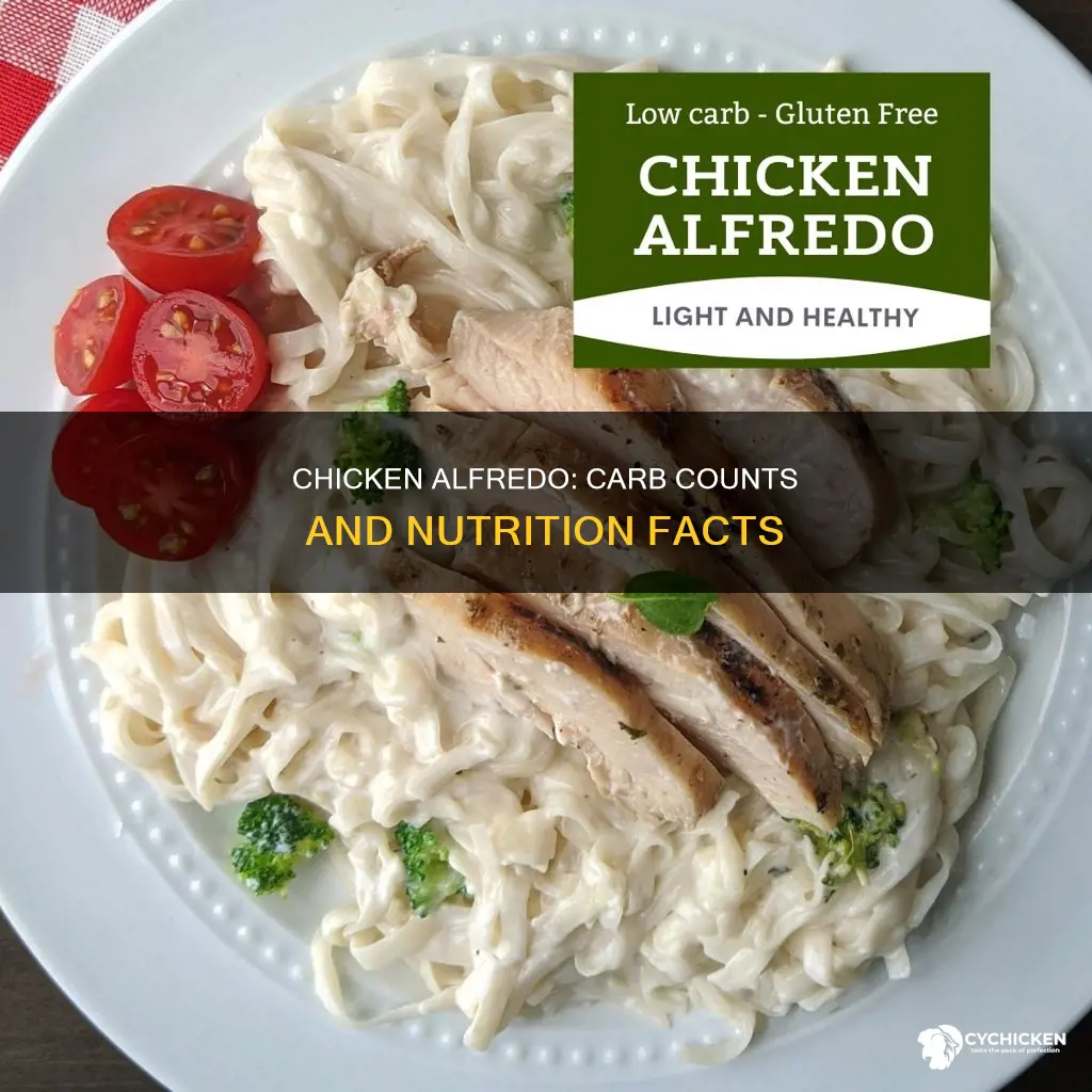 how many carbs are in 1 cup of chicken alfredo