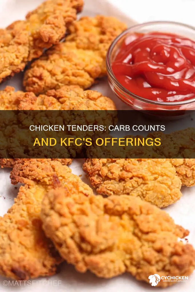 how many carbs are in 3 chicken tenders from kfc