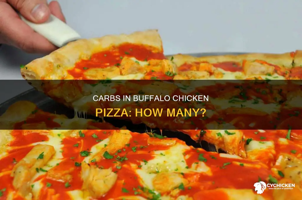 how many carbs are in a buffalo chicken pizza