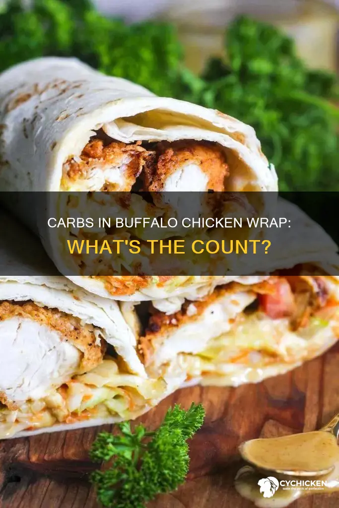 how many carbs are in a buffalo chicken wrap