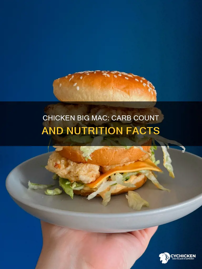how many carbs are in a chicken big mac